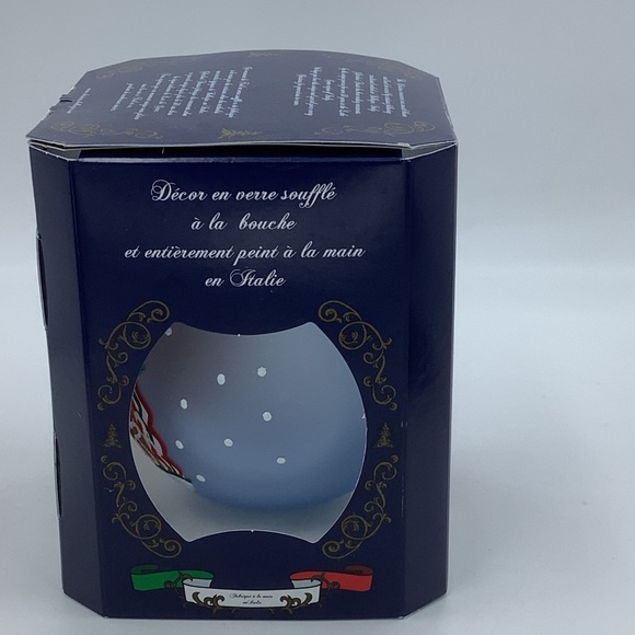 NWOT Mouth Blown Glass Gingerbread Ornament Hand Painted in Italy - Picture 10 of 12